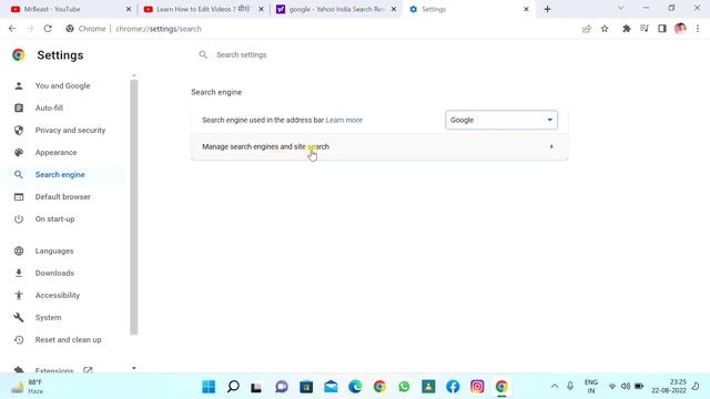 How To Remove Yahoo | Inserting in Google Chrome | Search Browser Engine | Very Easy Tutorial 2022 смотреть онлайн