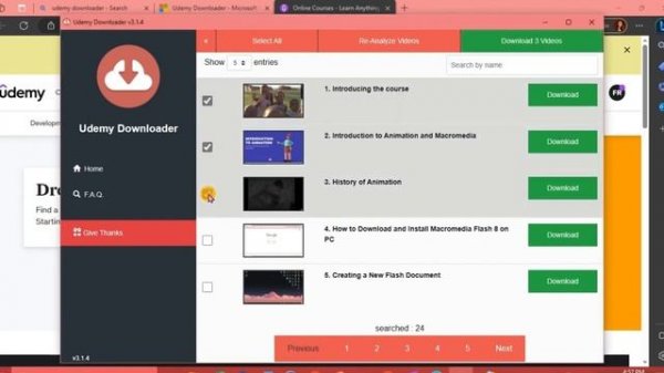 How to download udemy courses to your pc with Microsoft edge extension