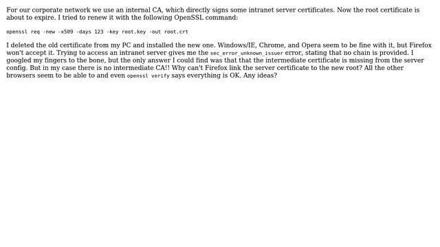 Firefox sec_error_unknown_issuer after renewing root CA certificate (2 Solutions!!) смотреть онлайн