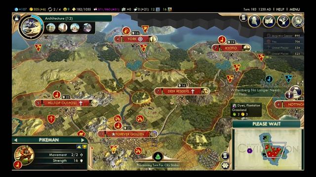Civ V Live (Persia) #18 - Small, 6 Player, Standard, Continents смотреть онлайн