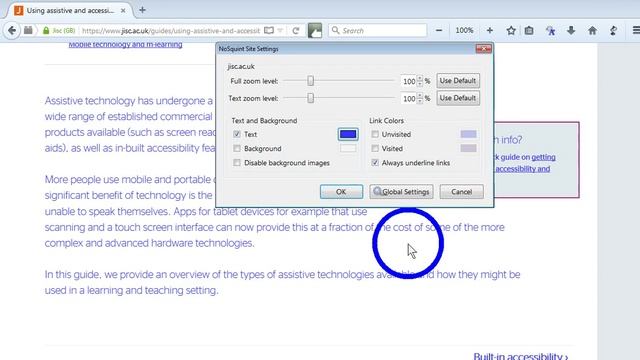 NoSquint for Firefox смотреть онлайн