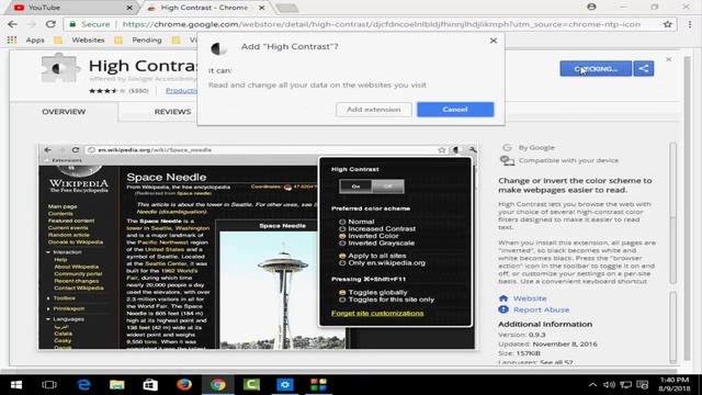 How to Enable & Disable the High Contrast Mode in Google Chrome in Windows 10, 2018 смотреть онлайн