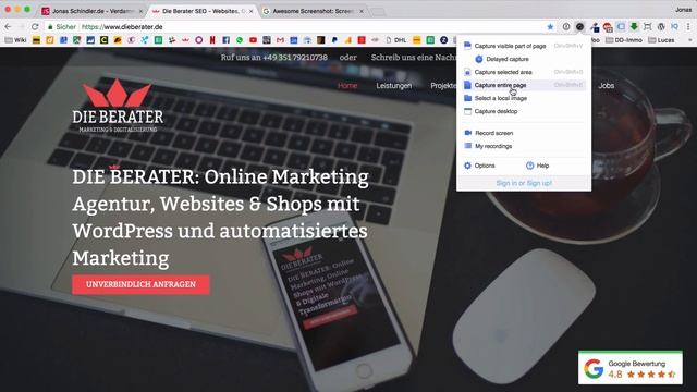 Screenshot einer ganzen Website machen [Deutsch/German] смотреть онлайн