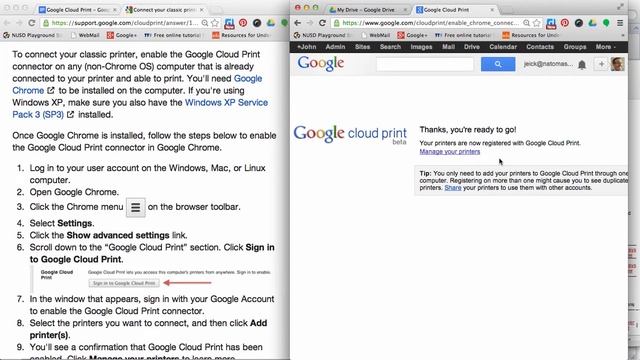 Add Printers to Google Cloud Print смотреть онлайн