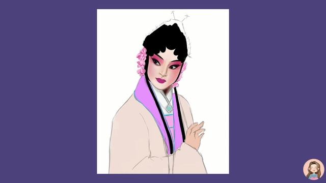 Procreate drawing🌸 - Chinese Opera Art 2 - time-lapse смотреть онлайн