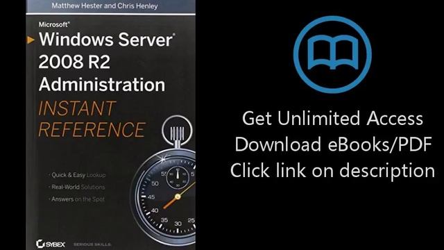 Download Microsoft Windows Server 2008 R2 Administration Instant Reference PDF смотреть онлайн