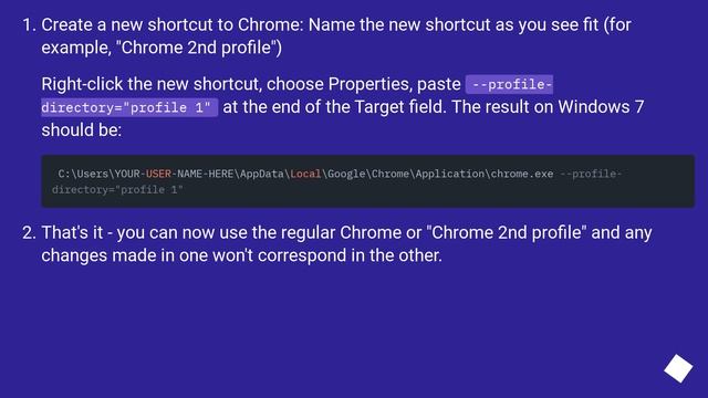 How to start different profiles with Google Chrome when startup? смотреть онлайн