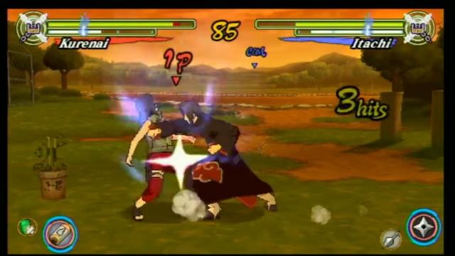 Kurenai Vs Itachi - Naruto Shippūden: Ultimate Ninja Heroes 3 (PSP) смотреть онлайн