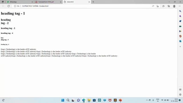 Part - 2 HTML - Basic Tags ( Web Terminology Tutorial - 1 ) смотреть онлайн
