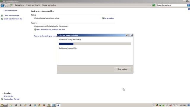 How to create a backup system image - Windows 7 Tutorial смотреть онлайн