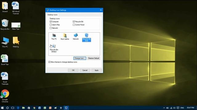 How to Change Desktop Icons on Windows 10 смотреть онлайн