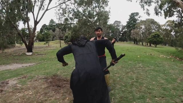 Sneaky Ninja vs Brave Warrior Fight Scene смотреть онлайн