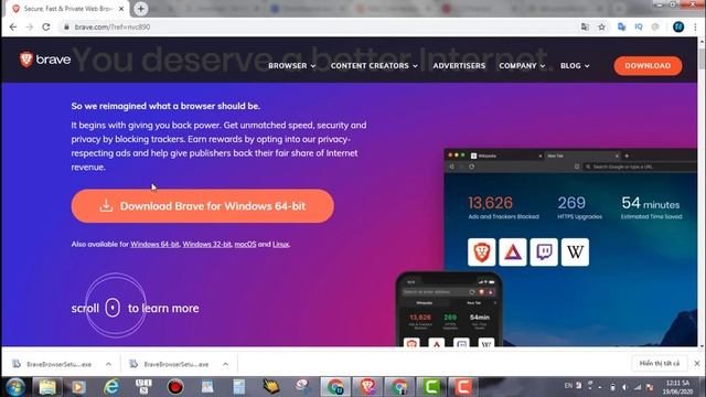 Hướng Dẫn Download Trình Duyệt Brave Browser смотреть онлайн