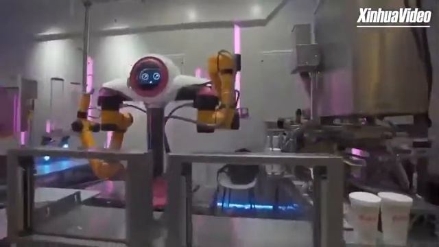 🇨🇳 Роботизированный ресторан в Китае смотреть онлайн
