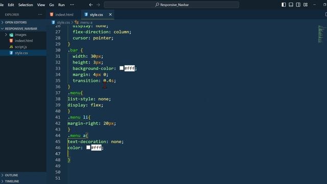 How To Create A Responsive Sticky Navbar |Absolute beginner смотреть онлайн