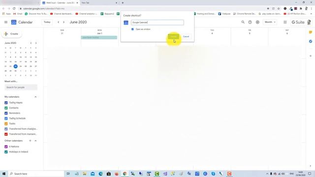 How to Put Google Calendar on Desktop Windows 10 taskbar смотреть онлайн