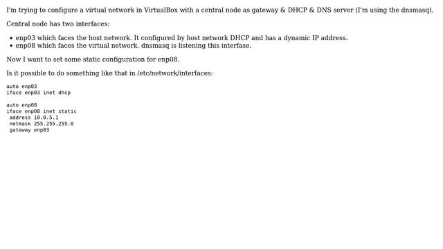 How to point to network interface from other inteface configuration in /etc/network/interfaces смотреть онлайн