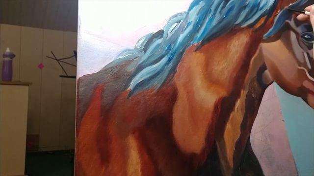 it took me a year to finish this painting / learning lessons смотреть онлайн