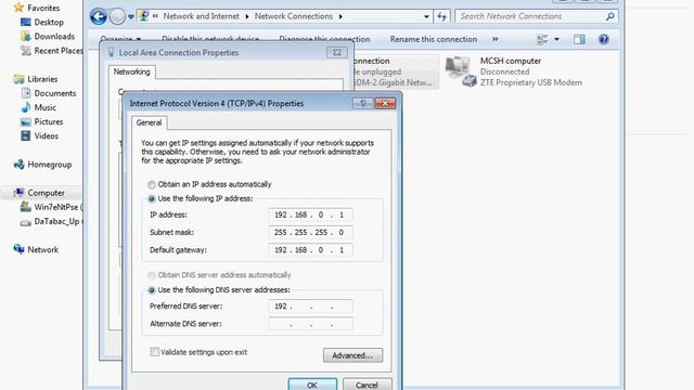 Tutorial Setting LAN Windows 7 as a Server смотреть онлайн
