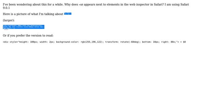 Apple: Why does =$0 appear in Safari web inspector? (2 Solutions!!) смотреть онлайн