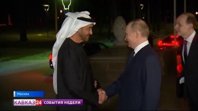 В переговорах президентов России и ОАЕ принял участие Рамзан Кадыров