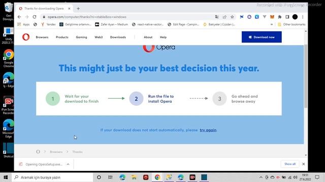 Opera Tarayıcı(Browser) KURULUM смотреть онлайн