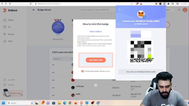 ایردراپ DeBank و دریافت نشان های دیبانک Rabby Wallet смотреть онлайн