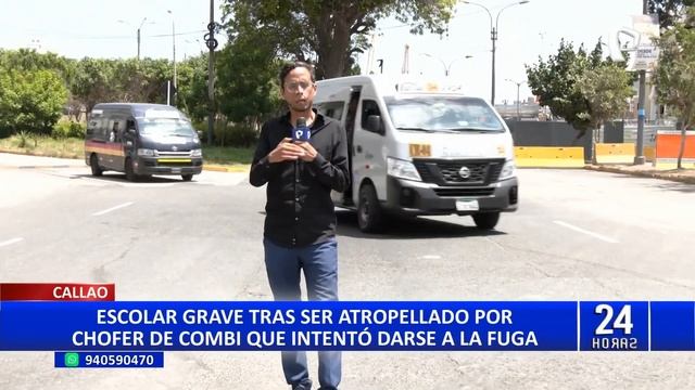 Callao: Escolar es arrollado por una combi cuando se dirigía a su colegio смотреть онлайн