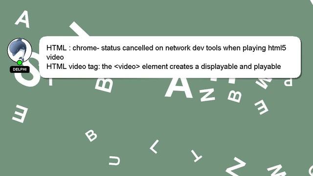 HTML : chrome- status cancelled on network dev tools when playing html5 video смотреть онлайн