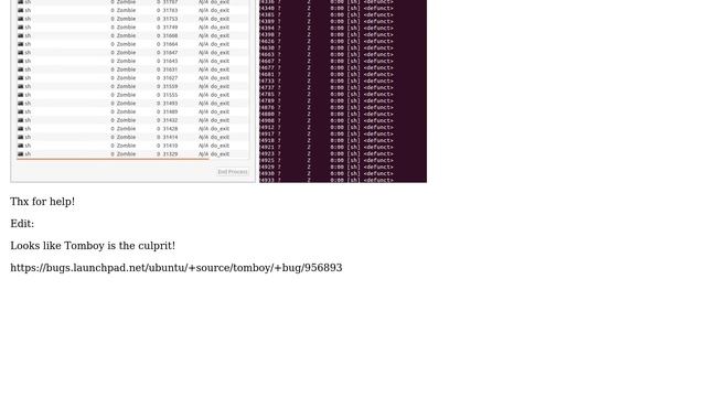 Ubuntu: Literally 50 SH Zombie processes is system monitor смотреть онлайн