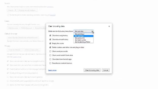 How to clear browsing data from Google Chrome. смотреть онлайн