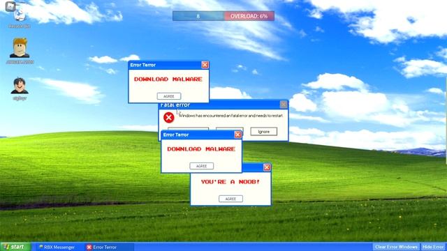 roblox windows error simulator смотреть онлайн