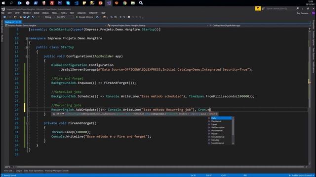 Background Jobs com HangFire e ASP.NET MVC | Background jobs with Hangfire and MVC смотреть онлайн
