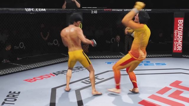 UFC4 Bruce Lee vs Shaolin Soccer Stephen Chow EA Sports UFC 4 PS5 смотреть онлайн