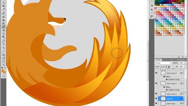 Speed paint Mozilla Firefox logo смотреть онлайн
