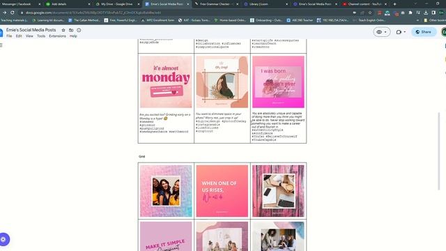 Emie's Social Media Posts Google Docs Google Chrome 2023 04 05 13 43 34 смотреть онлайн