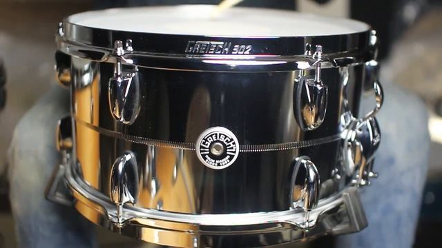 Gretsch Brooklyn Chrome over Steel 7x13 Snare Drum смотреть онлайн