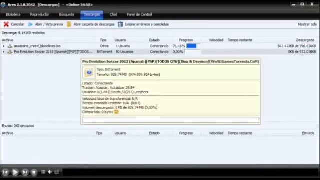 COMO DESCARGAR JUEGOS PARA PSP Y ACELERAR ARES смотреть онлайн
