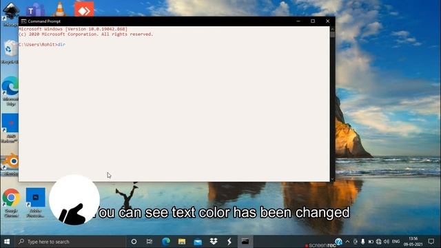 || Change text and background color || Command Promt ||Windows 10|| смотреть онлайн