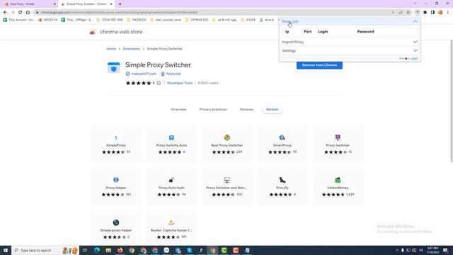 Fake IP Login Proxy qua tiện ích Simple Proxy Switcher trên trình duyệt Chrome смотреть онлайн