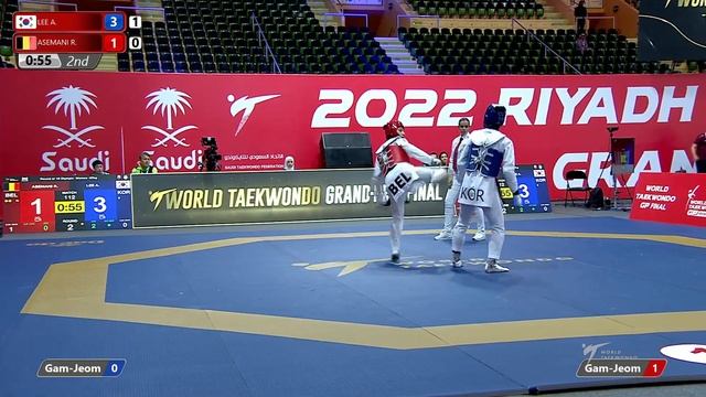 112 R16 Women 57kg KOR LEE A BEL ASEMANI R смотреть онлайн