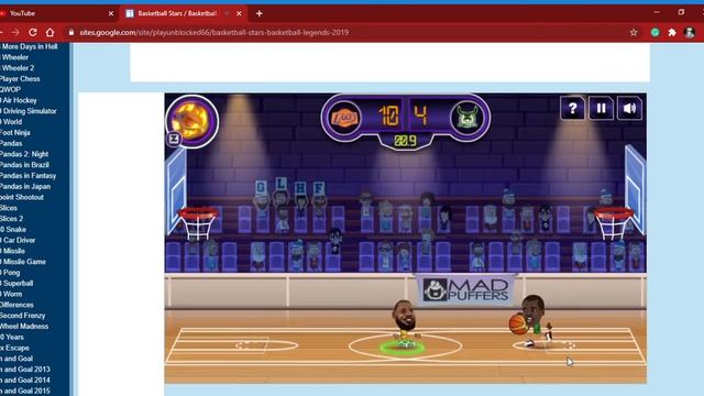 Basketball Stars   Basketball Legends 2019 Unblocked 66   Unblocked Games 66   Google Chrome 6 6 20