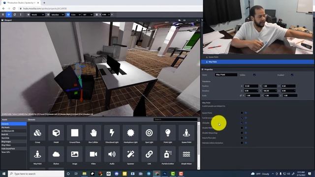 Explaining Spawn Points vs Way Points for Mozilla Spoke for Hubs смотреть онлайн