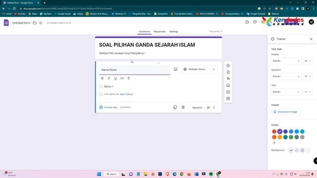 Cara Membuat Soal Pilihan Ganda Di Google Form Beserta Jawabannya смотреть онлайн