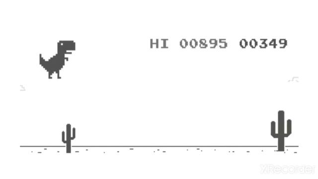 Trying Dino Game in chrome for the first time смотреть онлайн