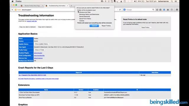 How to reset the Firefox to solve problems of Mozilla Firefox ? смотреть онлайн