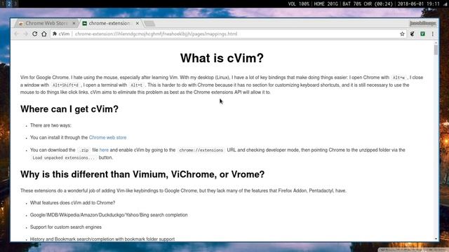 cvim, ovvero chrome + vim смотреть онлайн
