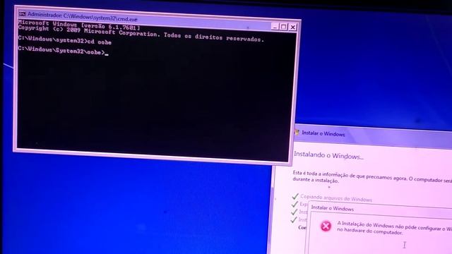 Erro no Final da formatação Win 7/ Win 10 смотреть онлайн
