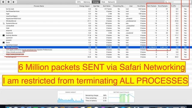 2541. 6+Million packets sent via Safari Networking смотреть онлайн