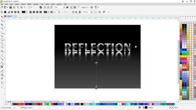 Metal Text Reflection Effect In Corel Draw || CorelDraw Tutorials || How To Make a Metal Text Effec смотреть онлайн